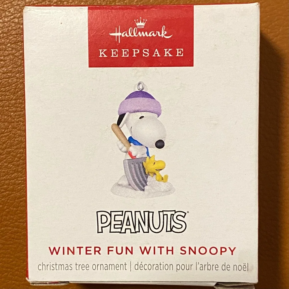 Hallmark Keepsake 2025 Peanuts Winter Fun with Snoopy Christmas Ornament 28th